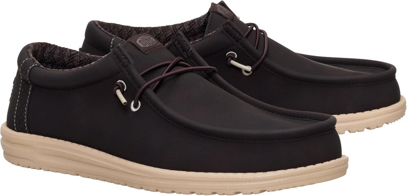 Hey Dude Men’s Wally Classic | Lightweight Slip On Loafers | Comfortable Travel Ready Shoes with Water Repellent Upper - Image 2